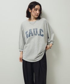 Green Parks ７分袖ミニ裏毛ドルマンロゴプルオーバー