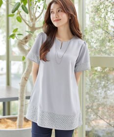 Tiaclasse 裾レース切替チュニック