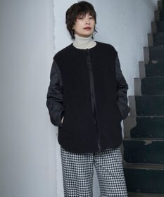 ICB L ハウンドトゥースツイード ワイドストレートパンツ