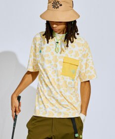 PW CIRCULUS 【UV遮蔽率99.5%  UVカット/速乾/ストレッチ】【MEN】アニマルドットポケットモックT ゴルフ