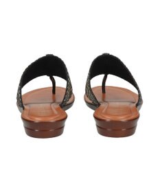 INTER-CHAUSSURES 【ITALIAN SHOEMAKERS】センターラインストーントングサンダル