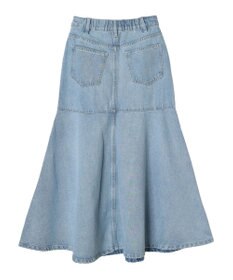 earth music&ecology ペプラムマーメイドデニムスカート
