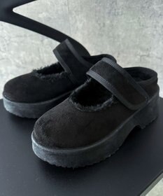 WEGO ムートンタッチメリージェーンシューズ