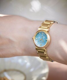 CITIZEN 【生命力あふれる美しい水（AQUA）を表現した限定モデル】電池交換不要 光発電エコ・ドライブ ROUND Collection EM1133-85L