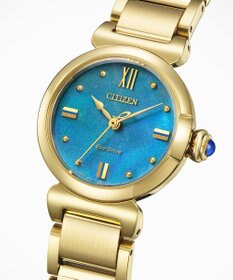 CITIZEN 【生命力あふれる美しい水（AQUA）を表現した限定モデル】電池交換不要 光発電エコ・ドライブ ROUND Collection EM1133-85L