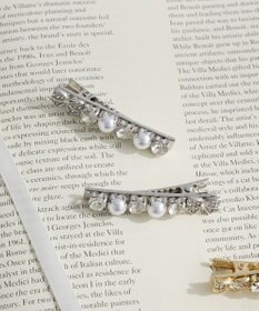 Maison de FLEUR 2セットメタルリボンクリップ