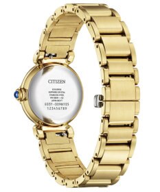 CITIZEN 【生命力あふれる美しい水（AQUA）を表現した限定モデル】電池交換不要 光発電エコ・ドライブ ROUND Collection EM1133-85L