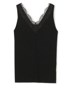 BEIGE， 【VERY NaVY掲載】RUBY / レーストリム リブタンクトップ