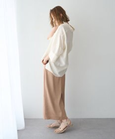 YECCA VECCA バルーン袖スキッパーシャツ