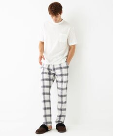 JOSEPH ABBOUD MOUNTAIN 【SPACE／UNISEX】フランネルジャージーブロック パンツ