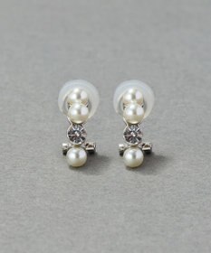 Phoebe 〈シリーズ累計販売15000点突破！〉〈痛くないシリーズ〉ノーブルパールシャインエアリーイヤリング シルバー