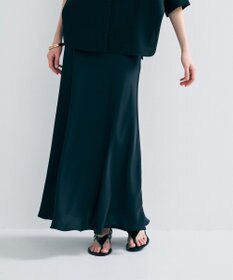 uncrave ライトダブルサテン バイアススカート