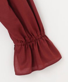 23区 【SLOW/一部店舗限定】テンセルコットンジョーゼット フリル ブラウス
