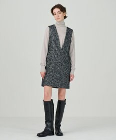 GRACE CONTINENTAL ラメループツイードジャンパースカート