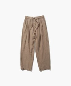 ATON COTTON LINEN VOILE | ツータックイージーパンツ - UNISEX