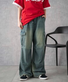 WEGO デニムパラシュートカーゴパンツ