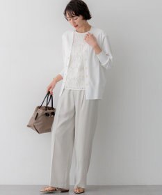 23区 S 【先行予約】レーヨンポリエステルストレッチ Vネック カーディガン