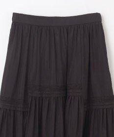 GRACE CONTINENTAL ギャザーレースロングスカート