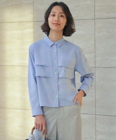 J.PRESS LADIES 【WEB限定カラーあり】COTTON TEX シャツ ブラウス サックス系