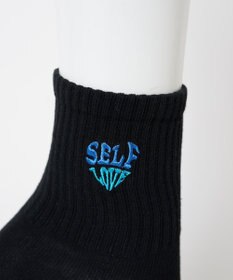 WEGO ハートロゴ刺繍ソックス