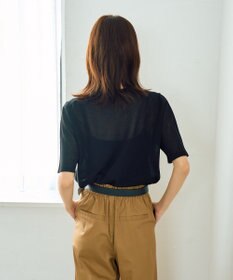 YECCA VECCA 半袖シアーカーディガン