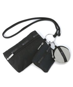 LeSportsac MULTI POUCH WRISTLET/ブラック/ドーブ/ディープシーブルー CB