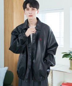 WEGO 【ユニセックス着用ITEM/MLサイズ展開】USPOLOフェイクレザージャケット