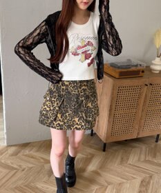 WEGO ラインストーンハートグラフィックタンク