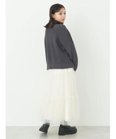 earth music&ecology マットベロアモールプルオーバー