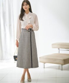 ANY SIS 【前後着用可能】シアー2WAYボウタイ プルオーバー