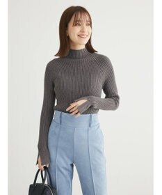 Green Parks ・Ｐｅｔｉｔ　Ｆｌｅｕｒ　ボトルネックリブニット