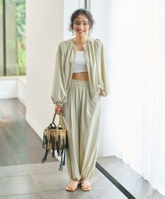 #Newans 【UVカット・撥水】ワイドパンツ ラッシュガード