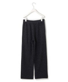 ICB L 【洗える】 シャイニーラメジャガード セミワイドパンツ