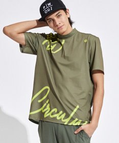 PW CIRCULUS 【吸水速乾 / 伸縮性抜群】【MEN】筆記体ロゴ COOLベンチレーションモック T