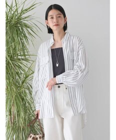 AMERICAN HOLIC 接触冷感Ｗポケット袖タックシャツチュニック