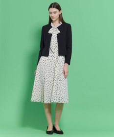 TOCCA 【八木アリサさん着用】【消臭】PROMISE RIBBON ROSETTE ドット柄ドレス