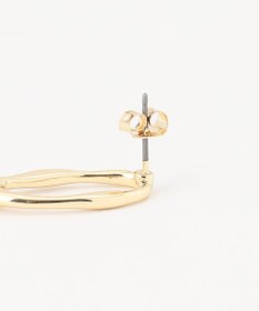 ANY オーバルパールピアス（両耳用）