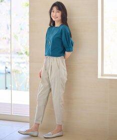 ANY L 【接触冷感/ウエストゴム/ストレッチ】クールタッチタックパンツ