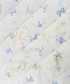 Maison de FLEUR フラワーリボンプリントスクエアトートバッグ