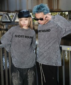 WEGO 【ユニセックス着用ITEM】ケミカルウォッシュグラフィックT（LS）