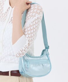 LeSportsac MINI HOBO CROSSBODY/アクアブルーシャイン