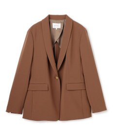 BEIGE， 【VERY NaVY掲載】GYPSUM / シルキータッチ ショールカラージャケット