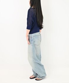 TOQUE 25SS新作〈大草直子さんアドバイザー〉【天然素材】シルク×コットン粗メッシュニットドルマンスリーブ5分袖