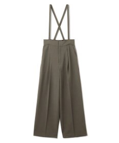 uncrave 【佐藤晴美さん着用】ウォッシャブルドライサップ ワイドパンツ(サスペンダー付き)