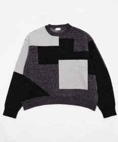 WEGO 【ユニセックス着用ITEM】ベロアモールカラーブロックプルオーバー