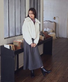 earth music&ecology ファーショートコート