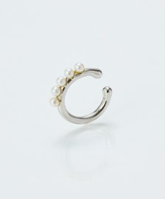 Phoebe 【金属アレルギー対応】パールフローイヤーカフ　シルバー/ニッケルフリー