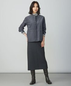 J.PRESS LADIES S ダンボールジャージー ナロー スカート