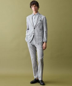 JOSEPH ABBOUD 【ジャージー素材・ストレッチ・イージーケア】コンパクトジャージープリント シャツ