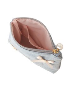 Maison de FLEUR ラインストーンデニムポーチ